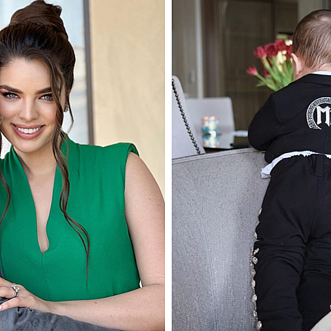 La famosa modelo compartió una tierna foto de su bebé 