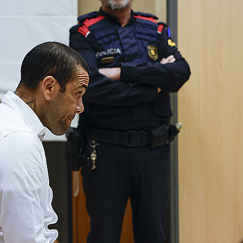 Fotografía de archivo (05/02/2024), del exjugador del FC Barcelona Dani Alves. 