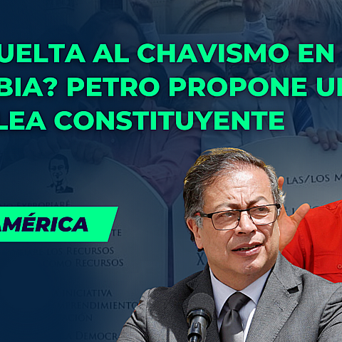 Gustavo Petro y el difunto venezolano Hugo Chavez