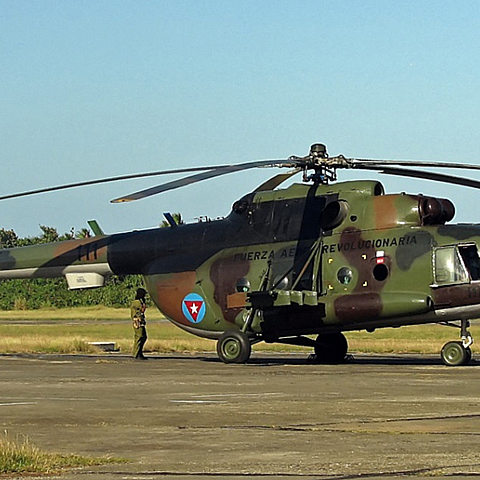 Archivo/ Helicóptero Militar de las FAR en Cuba