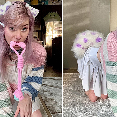 La joven estadounidense se identifica como perro 