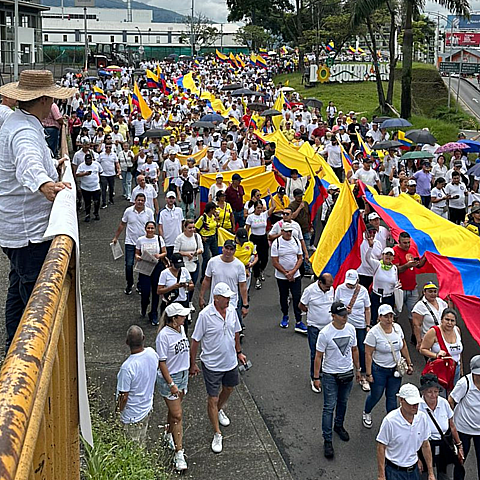 Protestas en Colombia del 21 de abril de 2024 contra el gobierno de Gustavo Petro