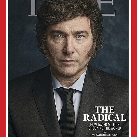 Javier Milei protagoniza la portada de la revista Time
