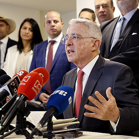 El expresidente colombiano Álvaro Uribe