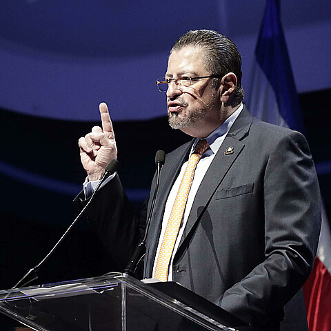 El presidente de Costa Rica, Rodrigo Chaves, en una fotografía de archivo. 