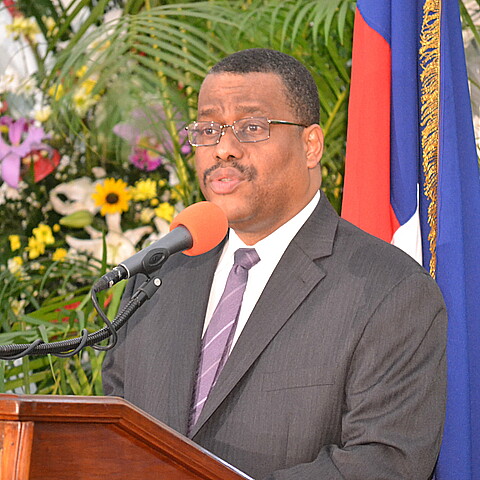Newly appointed Haitian interim Prime Minister Gary Conille