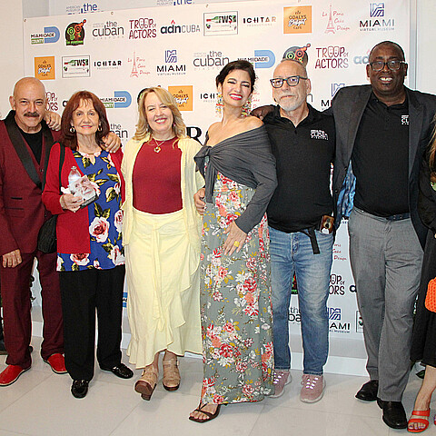Imagen de la premier del cortometraje "Arroz imperial", en Miami