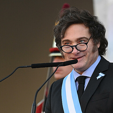 El presidente de Argentina Javier Milei