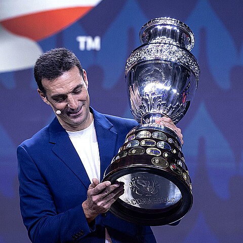 El seleccionador argentino Lionel Scaloni durante el sorteo de la Copa América 2024 celebrado en Miami el pasado 7 de diciembre