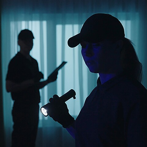 Stock photo of police raid