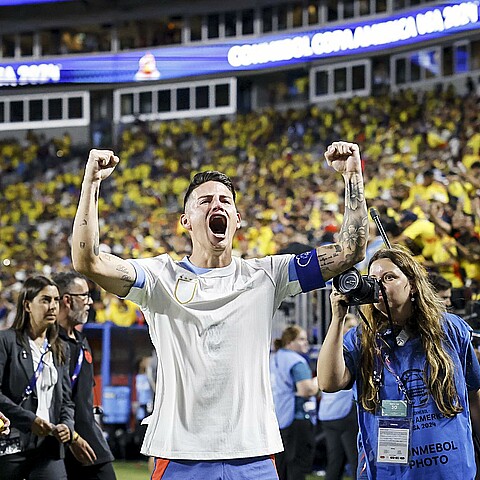 James Rodriguez jugador de la selección colombiana de futbol