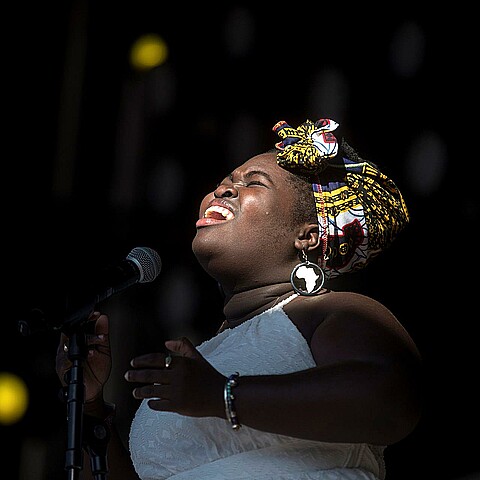 Imagen de archivo de la cantante cubana Dayme Arocena