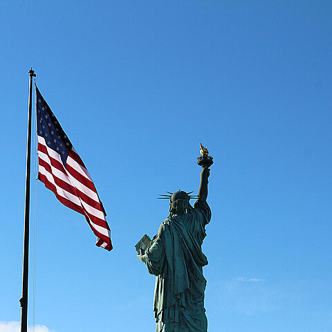 Fotografía que muestra la Estatua de la Libertad el 11 de junio de 2024, en Nueva York (NY, EE.UU.)