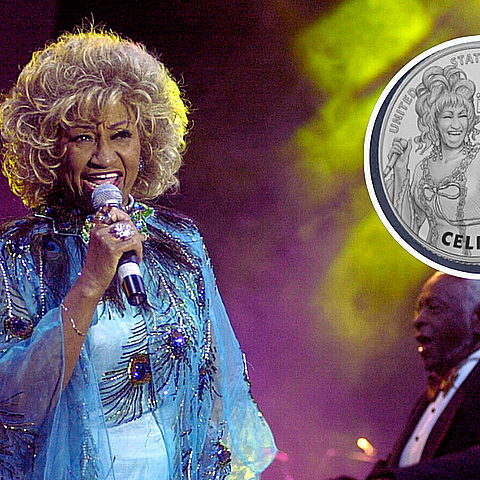 La moneda homenaje a Celia Cruz ya está circulando en EE.UU.