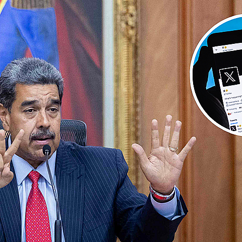 El dictador venezolano suspendió la red social X en su país 
