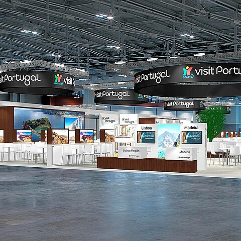 Pabellón de Portugal en Fitur 2025. Imagen cedida por Turismo de Portugal