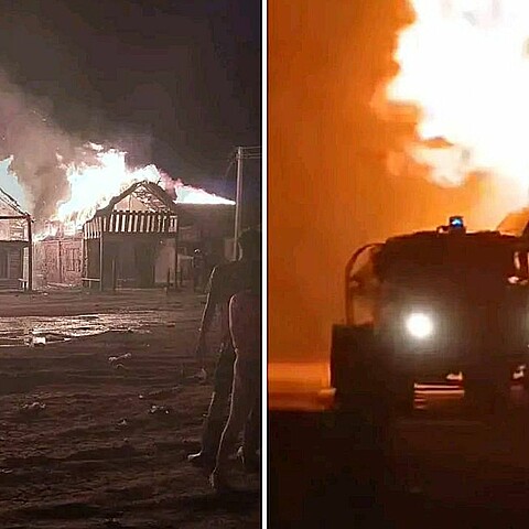 Incendio en Playa Cunagua, Ciego de Ávila, en marzo de 2025