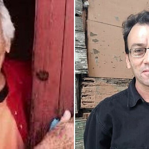 Preso político José Gabriel Barrenechea y su madre