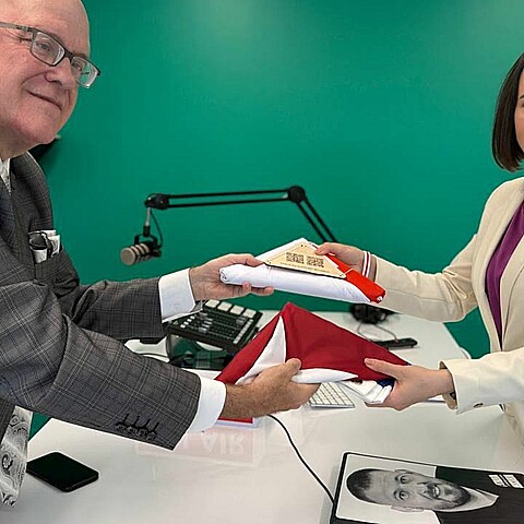 Dr. Orlando Gutiérrez-Boronat y Sviatlana Tsikhanouskaya