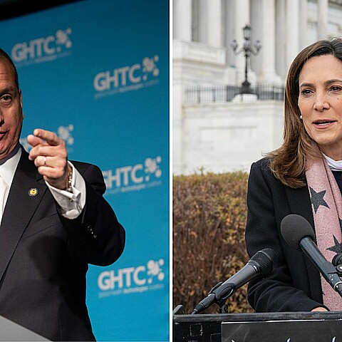 Mario Díaz-Balart y María Elvira Salazar