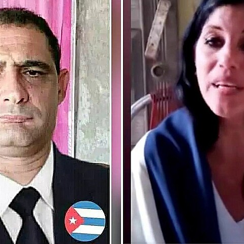 Ienelis Delgado Cué y Jiordan Marrero Huerta, coordinadores del Comité de Ayuda a Presos Políticos y Familiares “Ileana López Valdés”