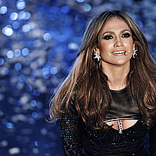 Jennifer Lopez performs live during the 60th Sanremo Song Festival at the Ariston Theatre on February 19, 2010 in Sanremo, Italy
