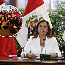 Presidenta de Perú, Dina Boluarte y la Misión de Solidaridad Internacional y DDHH