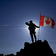 Stock photo of individual at U.S. Canada border