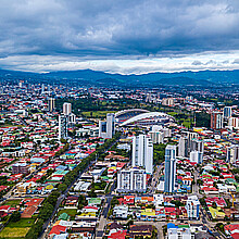 Vista aérea de Costa Rica San José