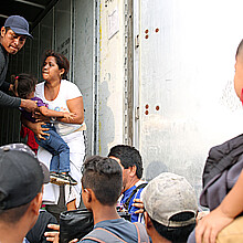 Migrants found inside trailer