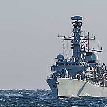 Stock image of warship
