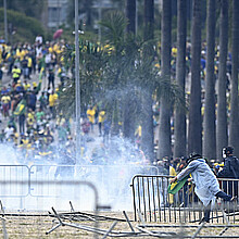 Manifestantes contra los resultados electorales y el gobierno del presidente Lula da Silva, el pasado 8 de enero de 2023