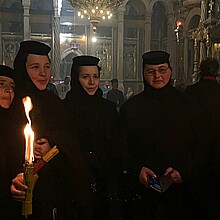 Ceremonia del Fuego Sagrado en jerusalén