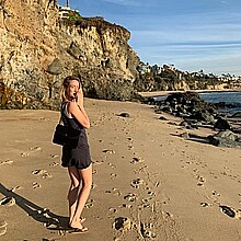 Abby Lutz on the beaches of Baja California Sur