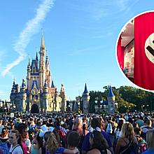 Protesters display Nazi flags outside Disney in Florida