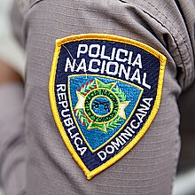 Dominican Republic police officer patch