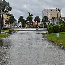 Flooded streets Florida