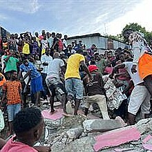 Earthquake aftermath in Haiti