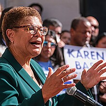 Los Angeles Mayor Karen Bass in November 2022