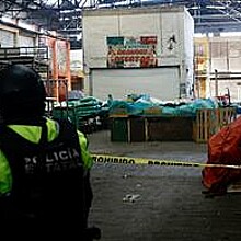 Fire broke out at the Central de Abasto market in Mexico 