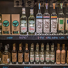 Mezcal bottles