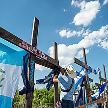 San Antonio memorial honoring migrants who died in tractor trailer in 2022