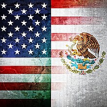 U.S. and Mexican flags