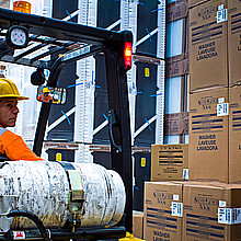 Distribution center of logistics solutions company in Mexico City