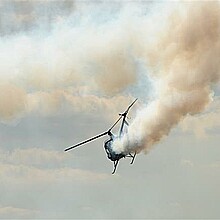 Stock photo of helicopter crash