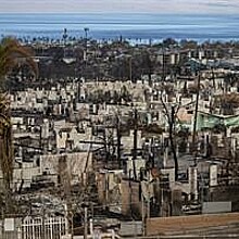 Aftermath of wildfires in the city of Lahaina, Maui