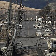 Aftermath of Maui fire 