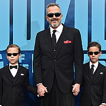 Miguel Bose and his two sons