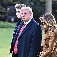 Former President Donald Trump and family 