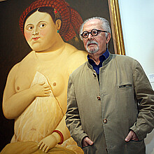 Colombian artist Fernando Botero on May 3, 2010 in Istanbul, Turkey